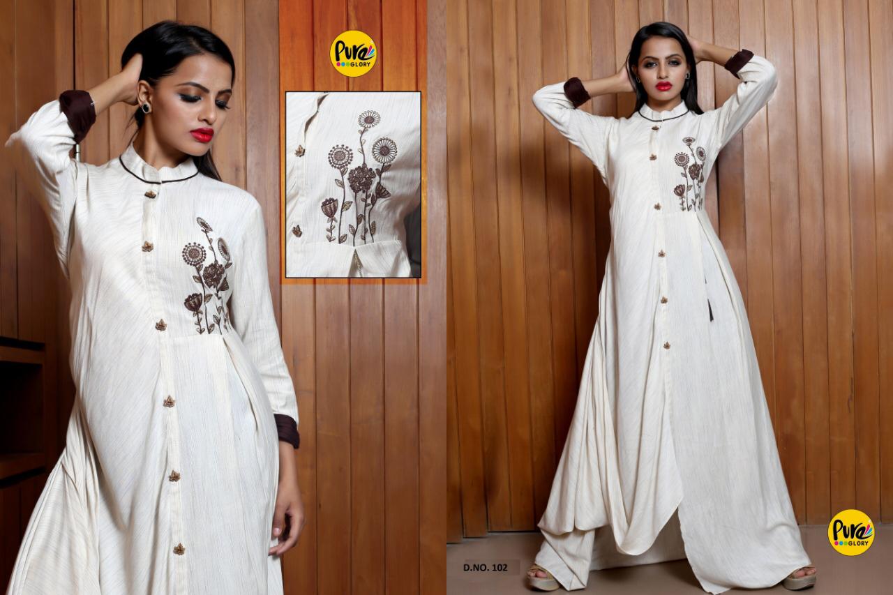 Pure Vol-1 By Glory Indian Traditional Wear Collection Beautiful Stylish Fancy Colorful Party Wear & Occasional Wear Pure Cotton Khadi Printed Kurtis At Wholesale Price