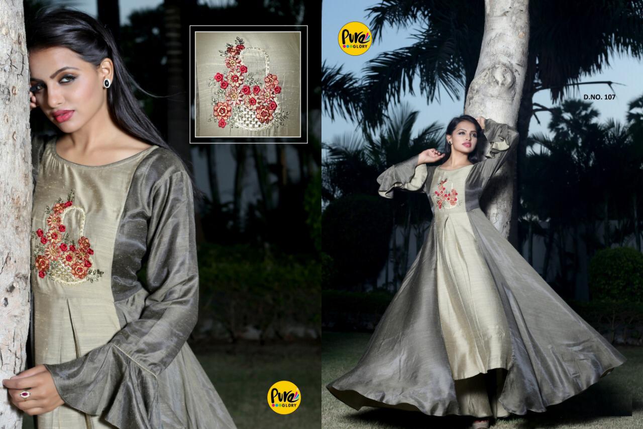 Pure Vol-2 By Glory Indian Traditional Wear Collection Beautiful Stylish Fancy Colorful Party Wear & Occasional Wear Pure Muslin Printed Kurtis At Wholesale Price