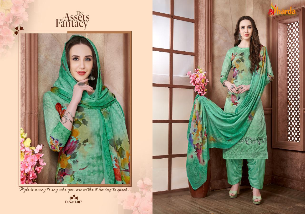 Queen Vol-13 By Sharda 1301 To 1308 Series Beautiful Suits Stylish Fancy Colorful Casual Wear & Ethnic Wear Pure Lawn Digital Printed Dresses At Wholesale Price