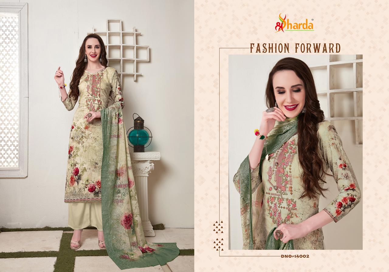 Queen Vol-14 By Sharda 14001 To 14007 Series Beautiful Suits Stylish Fancy Colorful Casual Wear & Ethnic Wear Pure Lawn Digital Printed Dresses At Wholesale Price