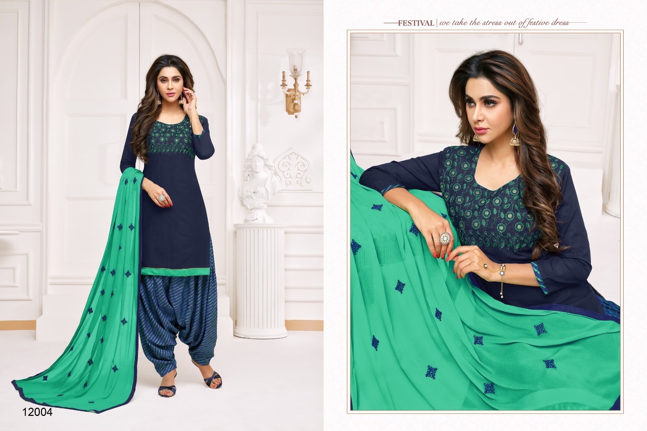 Queen Vol-3 By Kapil Tex 12001 To 12012 Series Indian Traditional Wear Collection Beautiful Stylish Fancy Colorful Party Wear & Occasional Wear Cotton Slub Dresses At Wholesale Price