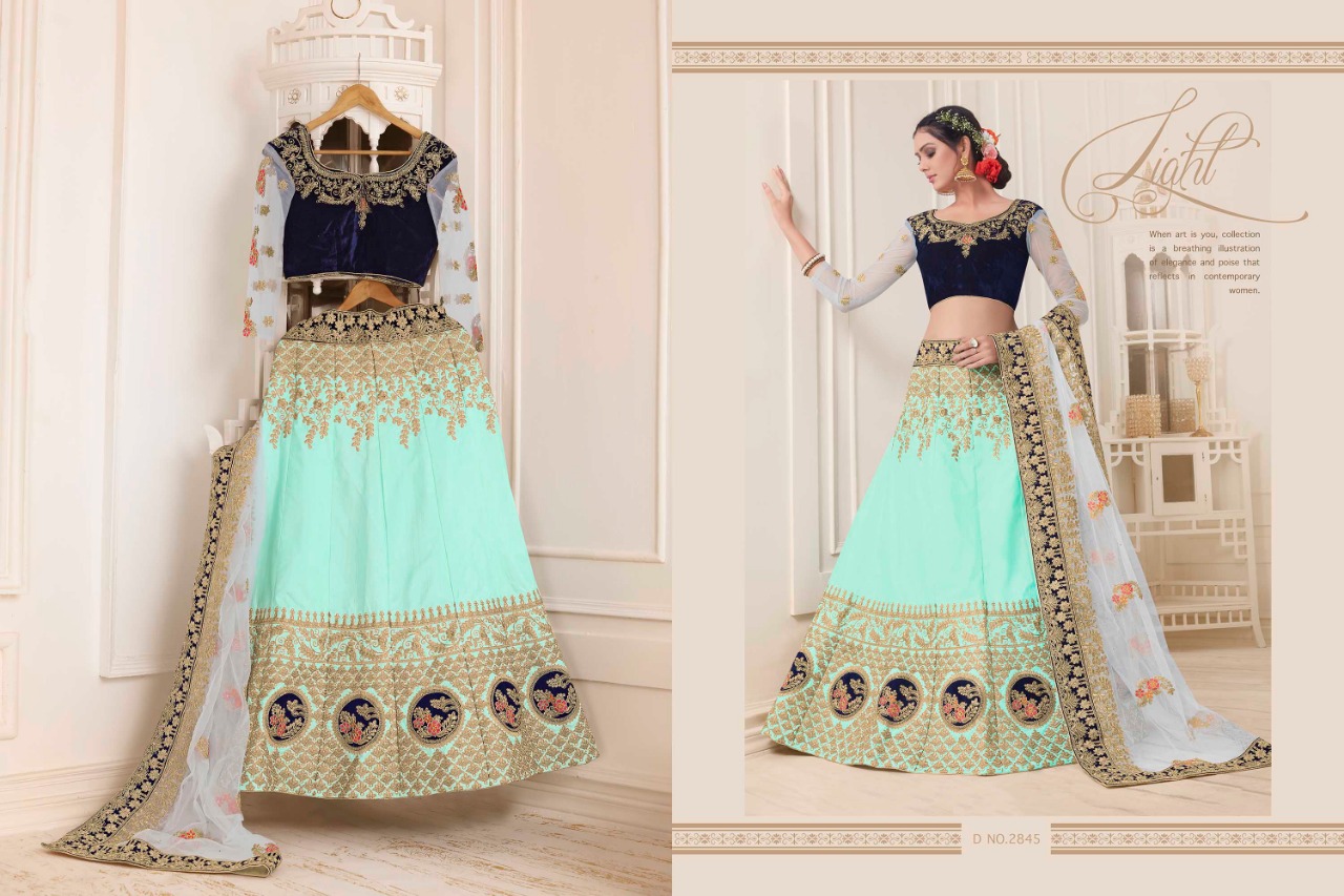 Queen By Aasvaa 2843 To 2846 Series Designer Suits Bridal Wear Collection Beautiful Stylish Fancy Colorful Party Wear & Occasional Wear Silk & Velvet Dresses At Wholesale Price