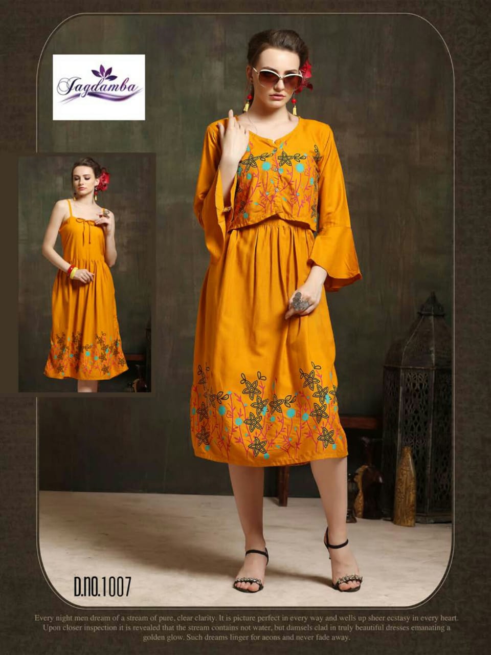 Queen By Jagdamba 1001 To 1008 Series Stylish Fancy Beautiful Colorful Casual Wear & Ethnic Wear Rayon Printed Kurtis At Wholesale Price