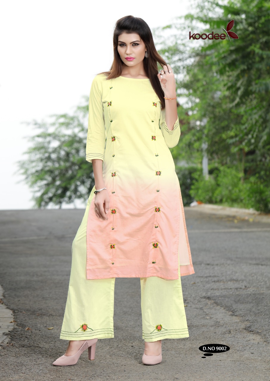 Queen By Koodee  9001 To 9004 Series Beautiful Colorful Stylish Fancy Casual Wear & Ethnic Wear & Ready To Wear Heavy Shaded Heavy Mal Cotton With Full Inner  Kurtis At Wholesale Price