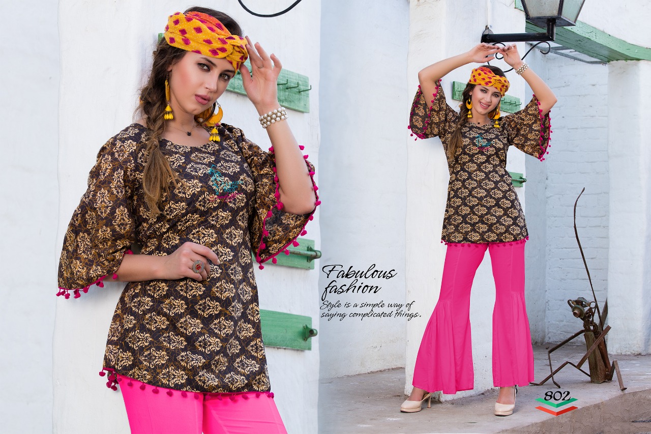 Queen By The Royal Collection 801 To 810 Series Indian Traditional Wear Collection Beautiful Stylish Fancy Colorful Party Wear & Occasional Wear Cotton Printed Kurtis At Wholesale Price