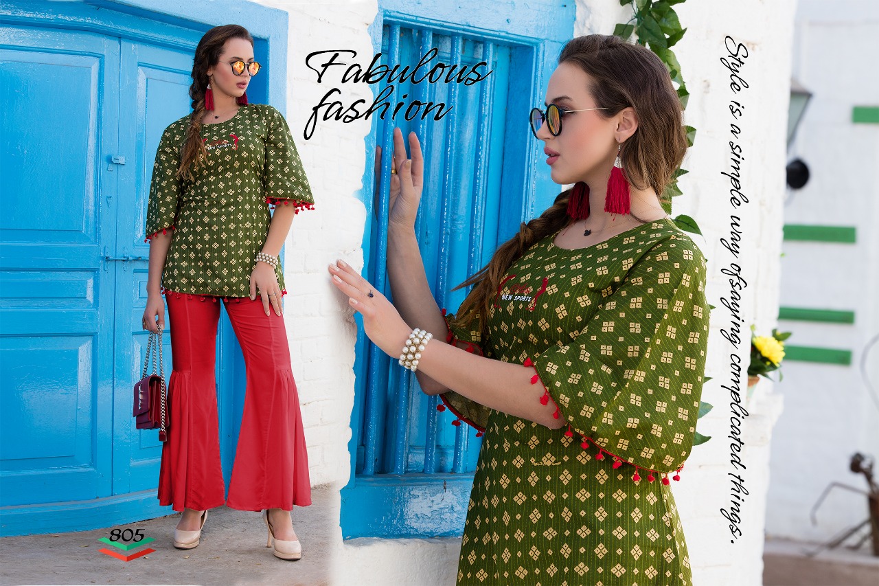 Queen By The Royal Collection 801 To 810 Series Indian Traditional Wear Collection Beautiful Stylish Fancy Colorful Party Wear & Occasional Wear Cotton Printed Kurtis At Wholesale Price