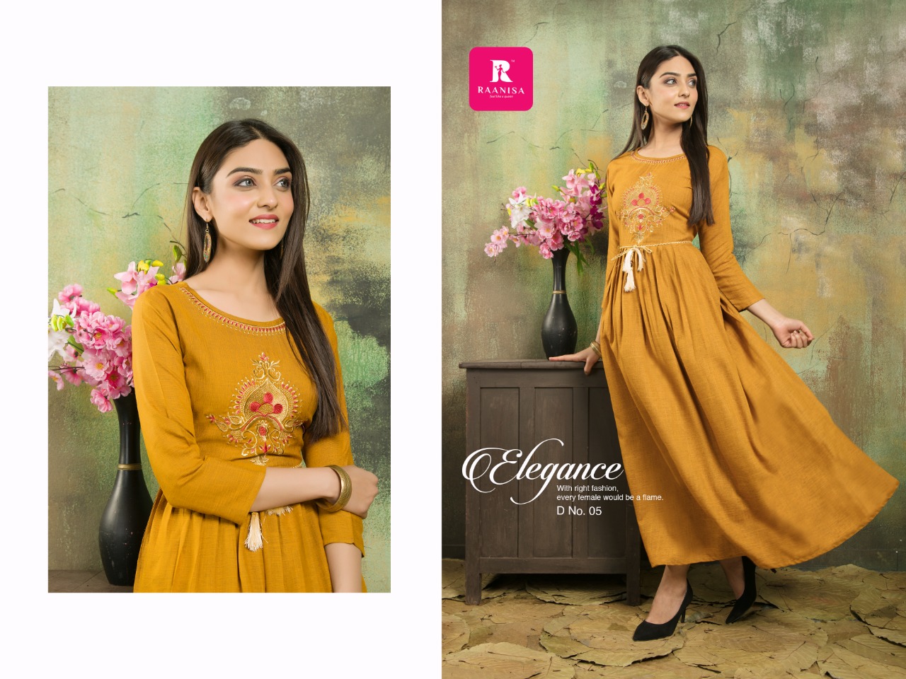 Raahi  Vol-1 By Raanisa 01 To 08 Series Beautiful Stylish Fancy Colorful Casual Wear & Ethnic Wear Collection Heavy Two Tone Rayon  Embroidery At Wholesale Price