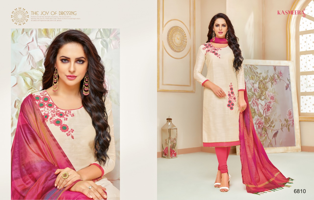 Raasleela Vol-3 By Kayce Trendz 6804 To 6815 Series Beautiful Stylish Fancy Colorful Casual Wear & Ethnic Wear Collection Long Slub Embroidered Dresses At Wholesale Price