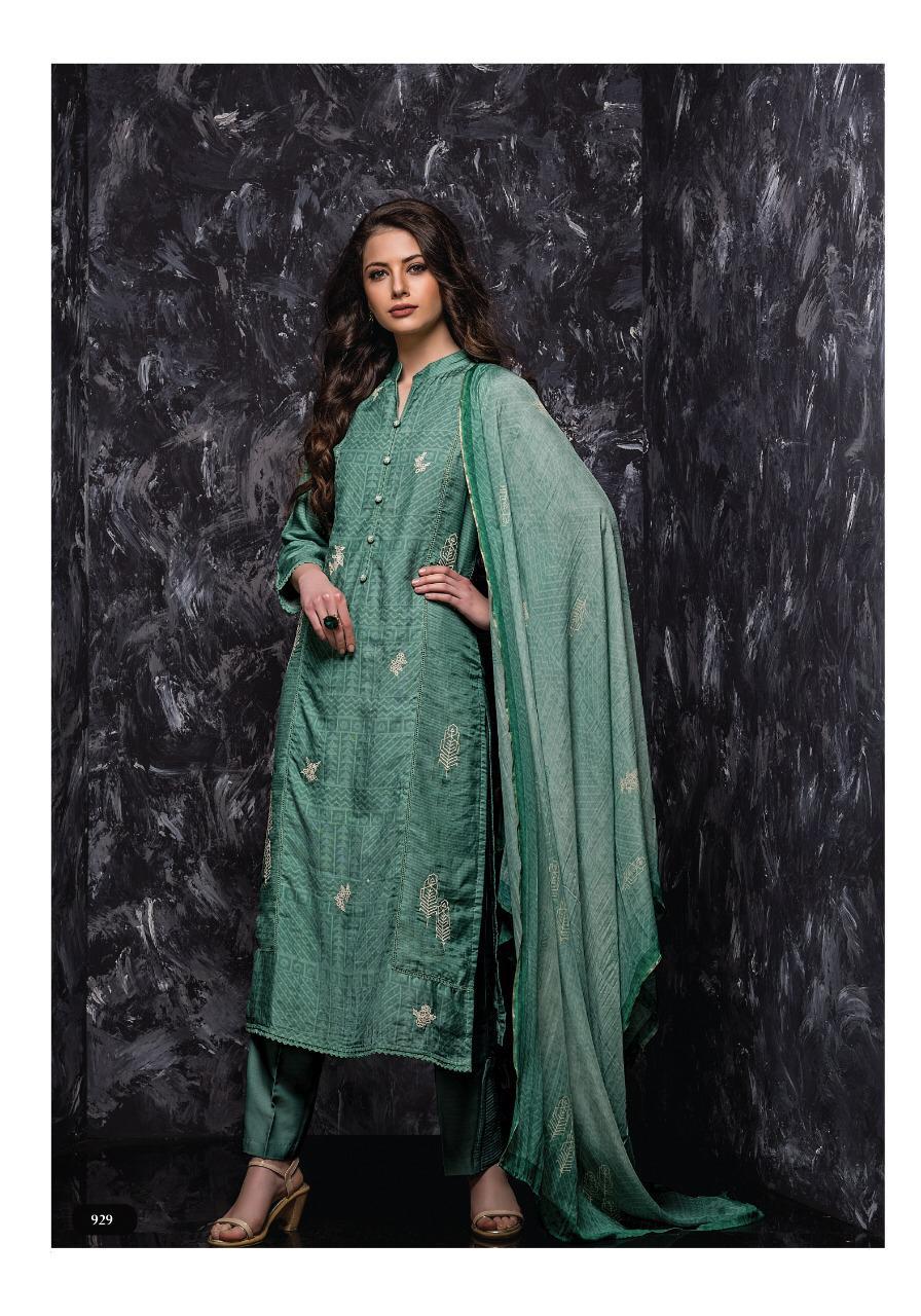 Rabiya By Sri 924 To 929 Series Designer Beautiful Stylish Fancy Colorful Casual Wear & Ethnic Wear & Ready To Wear Pure Bemberg Muslin Embroidered Dresses At Wholesale Price