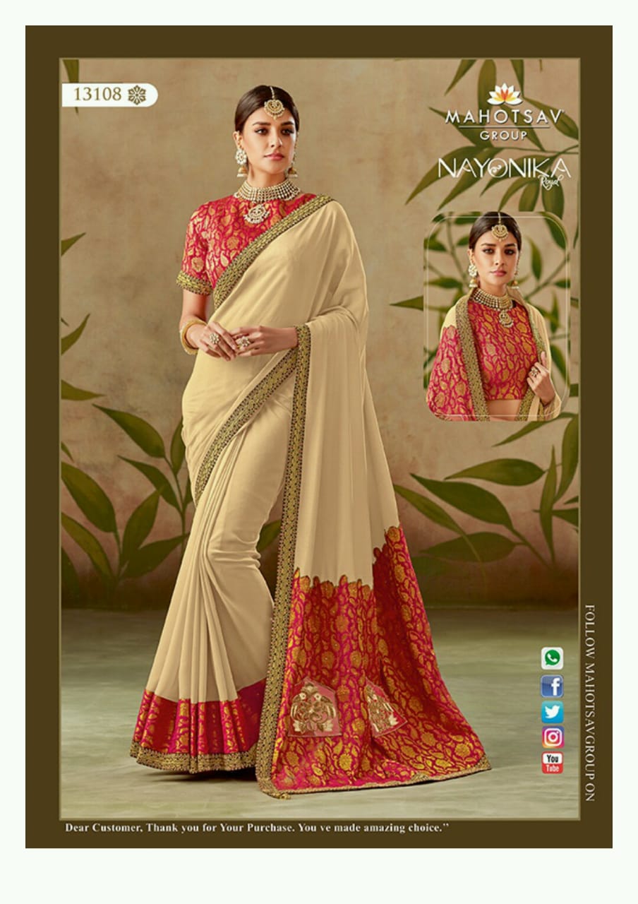 Rajrani By Mahotsav Creation 13104 To 13118 Series Indian Designer Traditional Wear Collection Beautiful Stylish Fancy Colorful Party Wear & Occasional Wear Silk Sarees At Wholesale Price