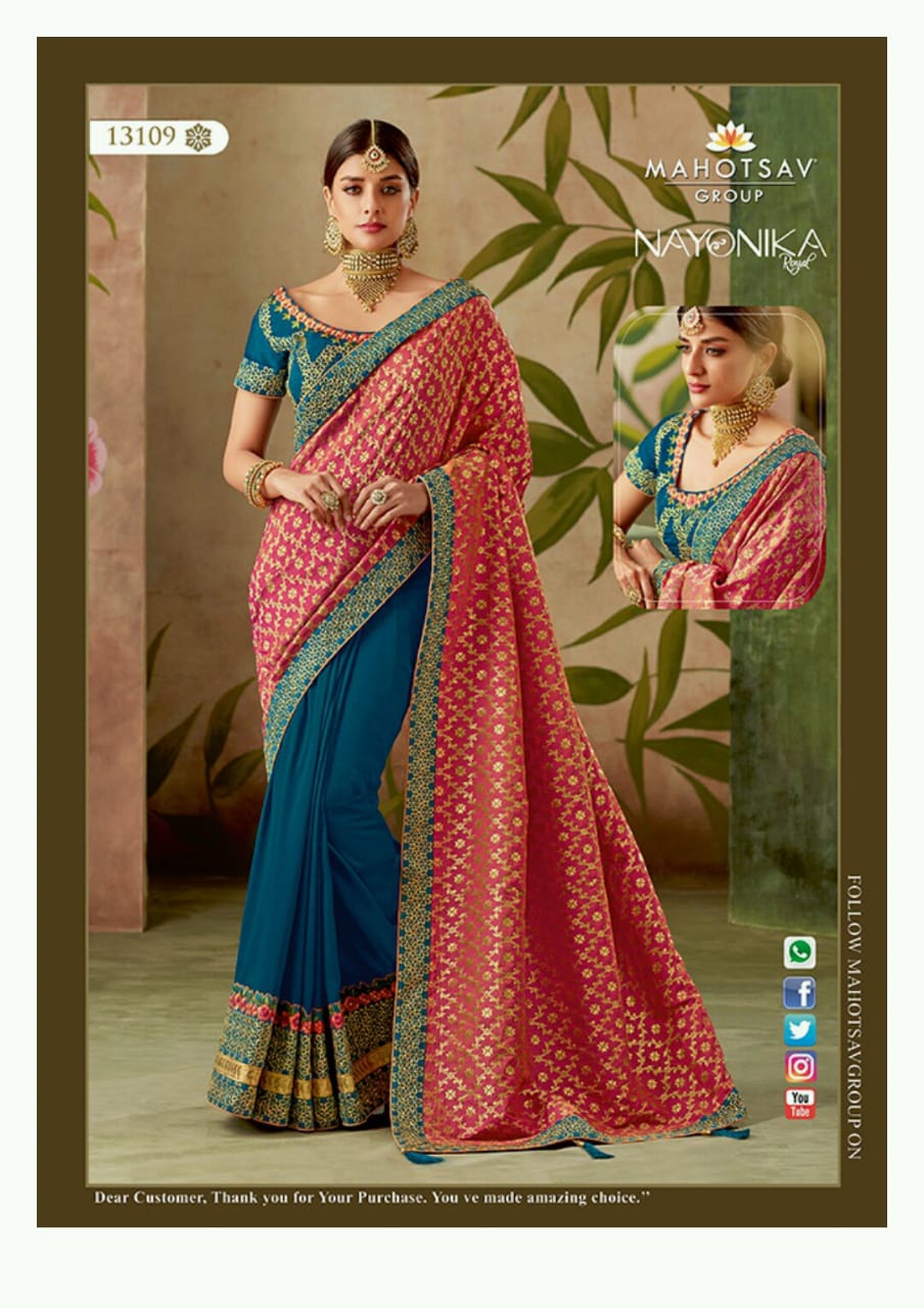 Rajrani By Mahotsav Creation 13104 To 13118 Series Indian Designer Traditional Wear Collection Beautiful Stylish Fancy Colorful Party Wear & Occasional Wear Silk Sarees At Wholesale Price
