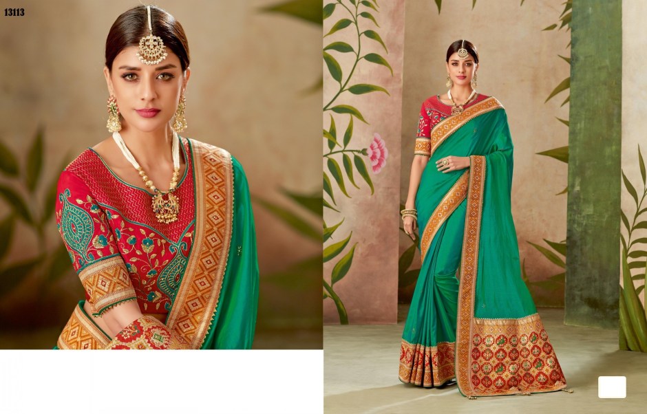 Rajrani By Mahotsav Creation 13104 To 13118 Series Indian Designer Traditional Wear Collection Beautiful Stylish Fancy Colorful Party Wear & Occasional Wear Silk Sarees At Wholesale Price