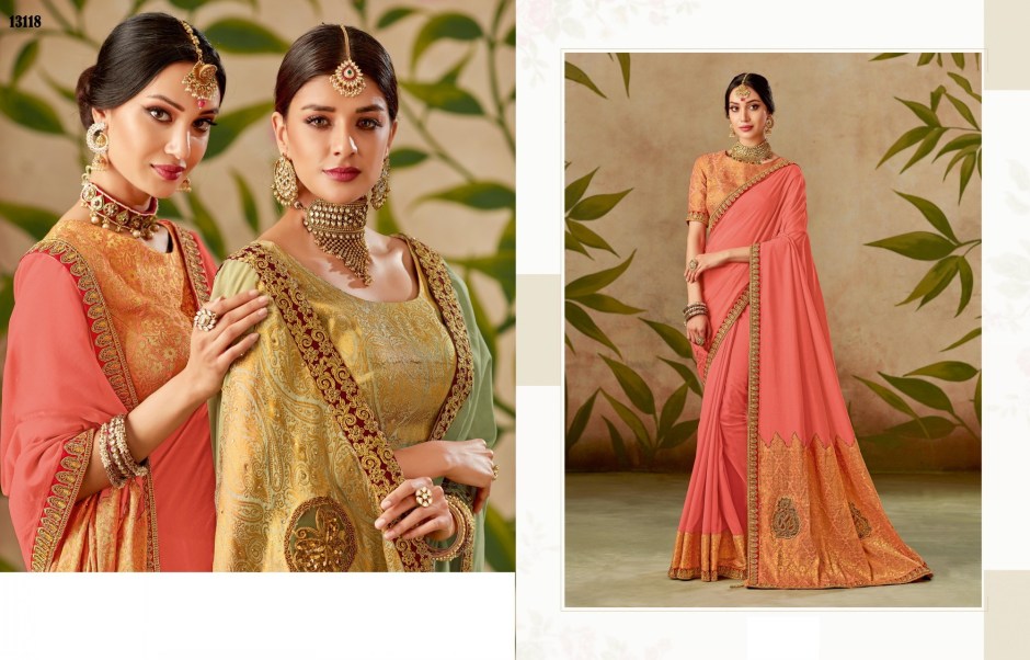 Rajrani By Mahotsav Creation 13104 To 13118 Series Indian Designer Traditional Wear Collection Beautiful Stylish Fancy Colorful Party Wear & Occasional Wear Silk Sarees At Wholesale Price