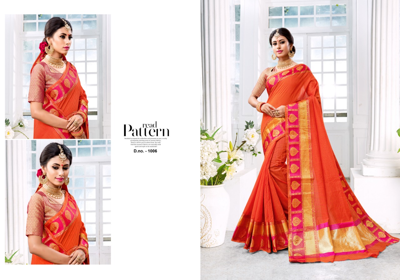 Rajyog By Adarsh Prints 1001 To 1012 Series Indian Traditional Wear Collection Beautiful Stylish Fancy Colorful Party Wear & Occasional Wear Kota Doriya Sarees At Wholesale Price