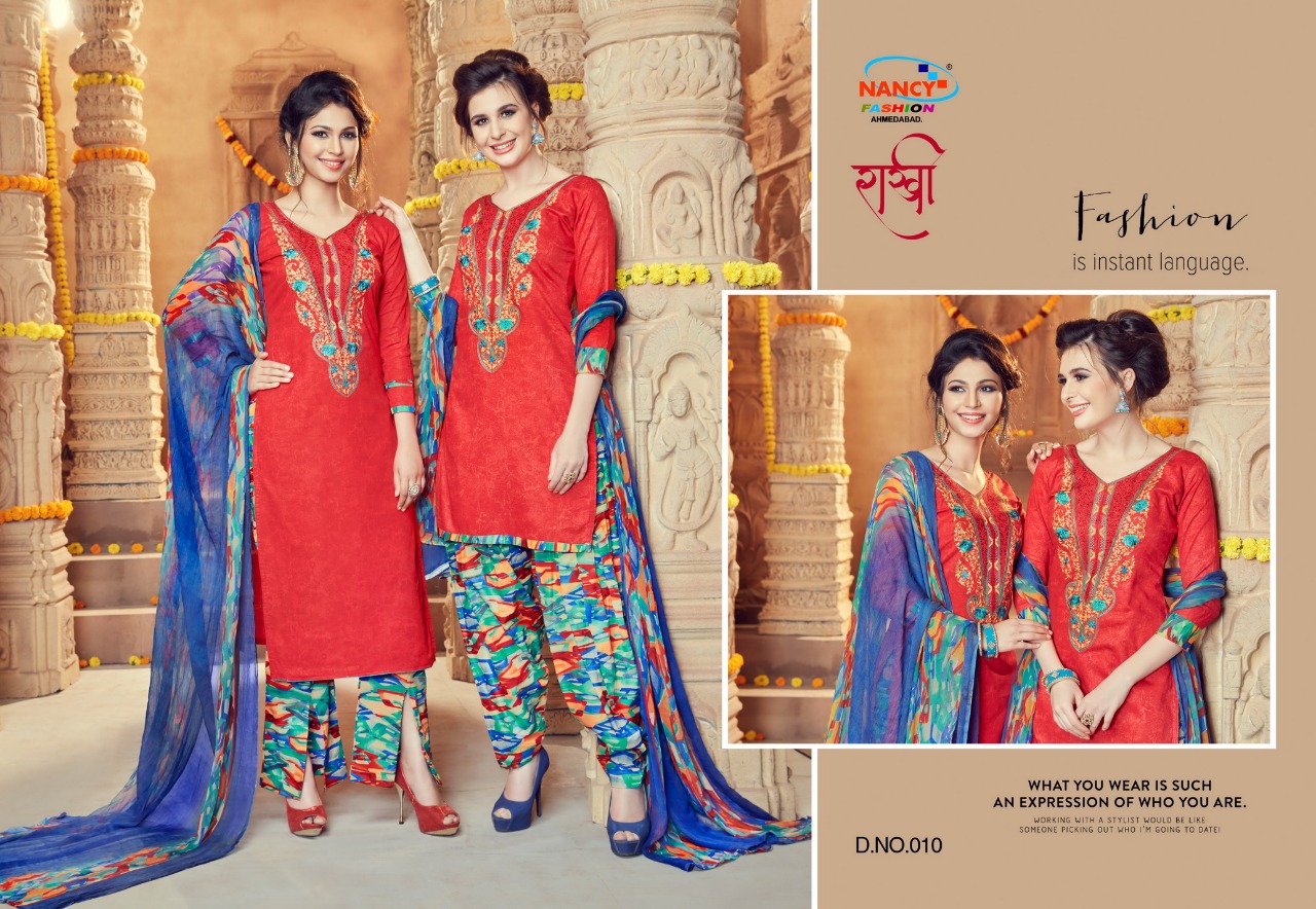 Rakhi By Nancy Fashion 001 To 010 Series Designer Pakistani Suits Collection Beautiful Stylish Fancy Colorful Party Wear & Occasional Wear Cotton Print Dresses At Wholesale Price