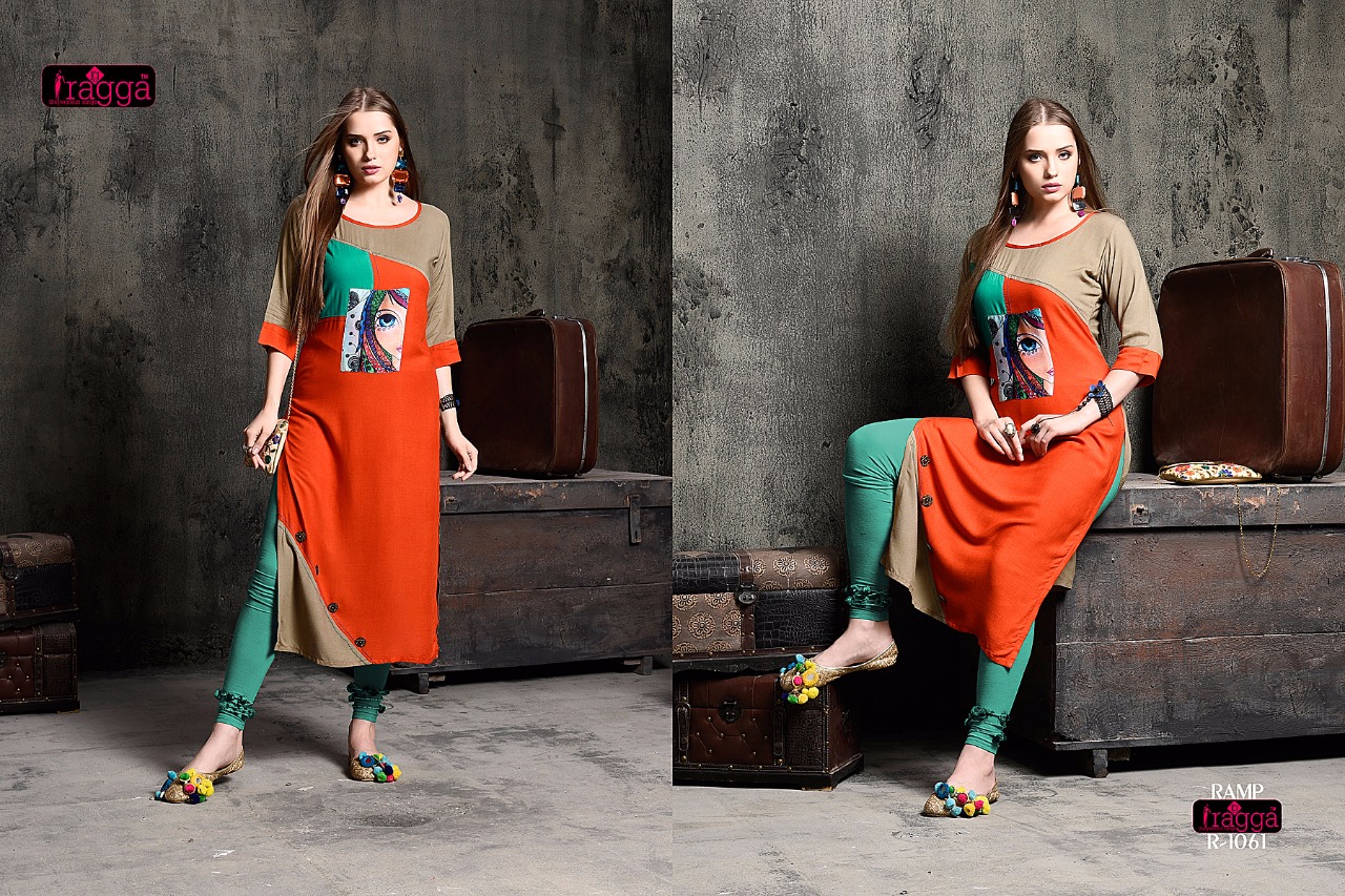 Ramp By Ragga 1055 To 1064 Series Beautiful Stylish Fancy Colorful Casual Wear & Ethnic Wear & Ready To Wear Rayon Cotton Kurtis At Wholesale Price