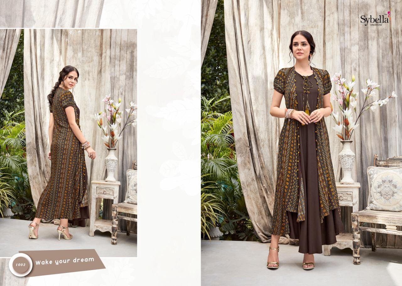 Rang Sutra By Sybella 1001 to 1006 Wear Collection Beautiful Stylish Fancy Colorful Party Wear & Occasional Wear Heavy Rayon Kurtis At Wholesale Price