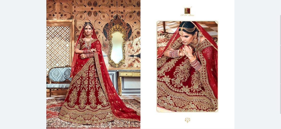 Rasamo Riwaz By M.n. Sarees 4701 To 4709 Series Indian Bridal Wear Collection Beautiful Stylish Fancy Colorful Wedding Wear & Occasional Wear Velvet Embroidered Lehengas At Wholesale Price