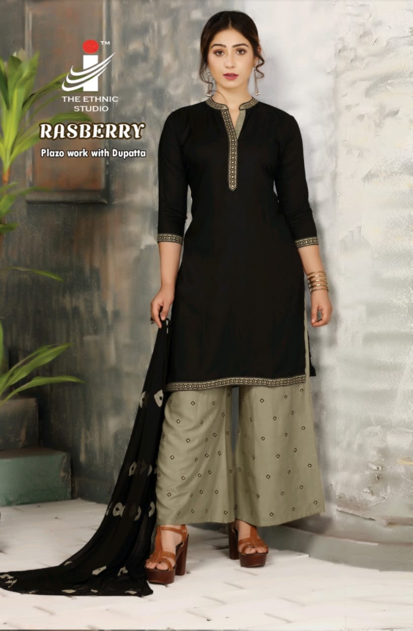 Rasberry By The Ethnic Studio 01 To 08 Series Beautiful Stylish Fancy Colorful Casual Wear & Ethnic Wear & Ready To Wear Heavy Rayon With Embroidery Kurtis At Wholesale Price