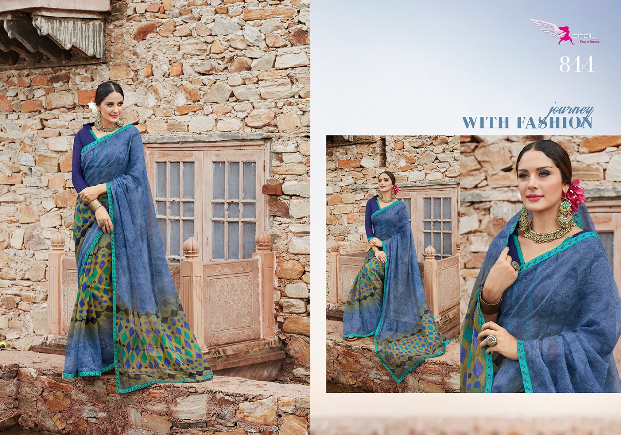 Rashi Vol-2 By Shaily 841 To 858 Series Indian Traditional Wear Collection Beautiful Stylish Fancy Colorful Party Wear & Occasional Wear Super Printed Sarees At Wholesale Price