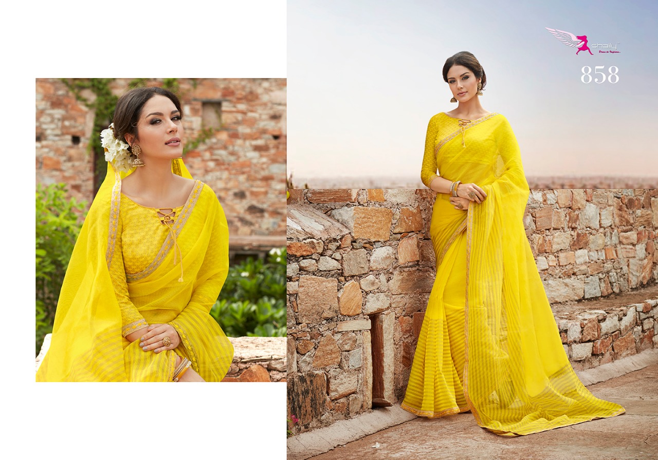 Rashi Vol-2 By Shaily 841 To 858 Series Indian Traditional Wear Collection Beautiful Stylish Fancy Colorful Party Wear & Occasional Wear Super Printed Sarees At Wholesale Price