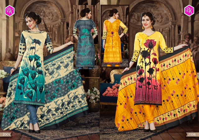 Raziya Karachi By Dk Bandhani 2001 To 2012 Series Beautiful Stylish Fancy Colorful Casual Wear & Ethnic Wear Cotton Karachi Printed Dresses At Wholesale Price
