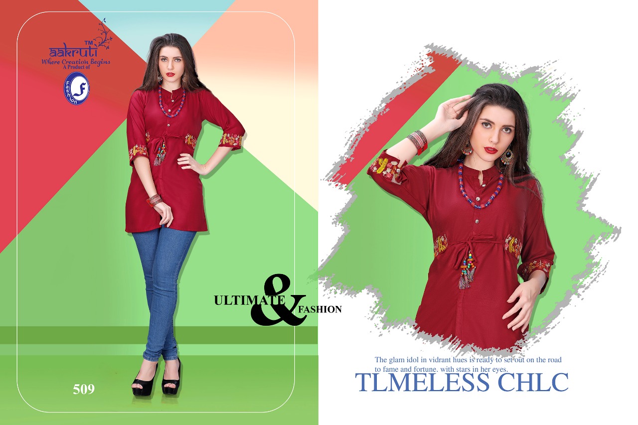 Red Cherry By Aakruti 501 To 510 Series Beautiful Stylish Fancy Colorful Casual Wear & Ethnic Wear Collection Rayon Kurtis At Wholesale Price