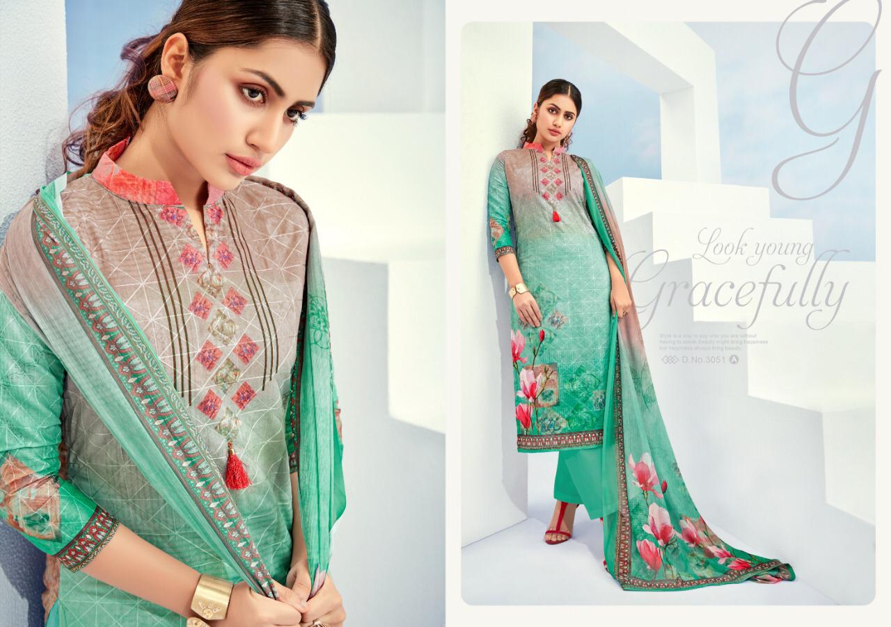 Rehmat Vol-4 By Fashid Wholesale 3050-a To 3055-b Series Beautiful Suits Stylish Fancy Colorful Party Wear & Ethnic Wear Cotton Digital Printed Dresses At Wholesale Price