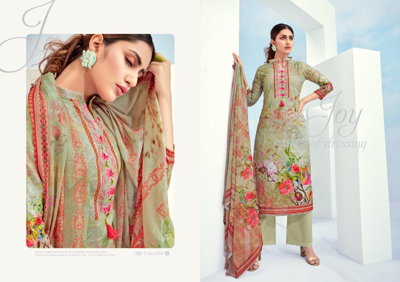 Rehmat Vol-4 By Fashid Wholesale 3050-a To 3055-b Series Beautiful Suits Stylish Fancy Colorful Party Wear & Ethnic Wear Cotton Digital Printed Dresses At Wholesale Price