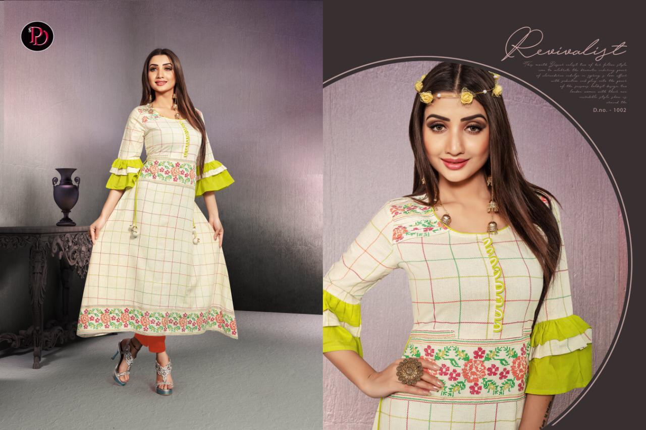 Rehnuma By Poorvi Designer 1001 To 1006 Series Indian Traditional Wear Collection Beautiful Stylish Fancy Colorful Party Wear & Occasional Wear Cotton Flex With Embroidery Kurtis At Wholesale Price
