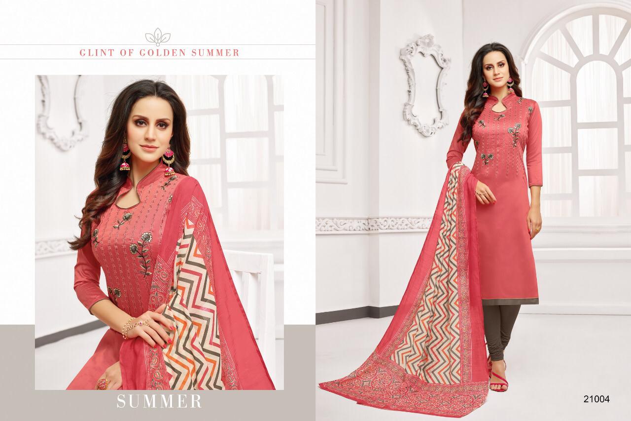 Relssa 21001 Series By Relssa 21001 Ot 21012 Series Indian Traditional Wear Collection Beautiful Stylish Fancy Colorful Party Wear & Occasional Wear Soft Cotton Work Dresses  At Wholesale Price