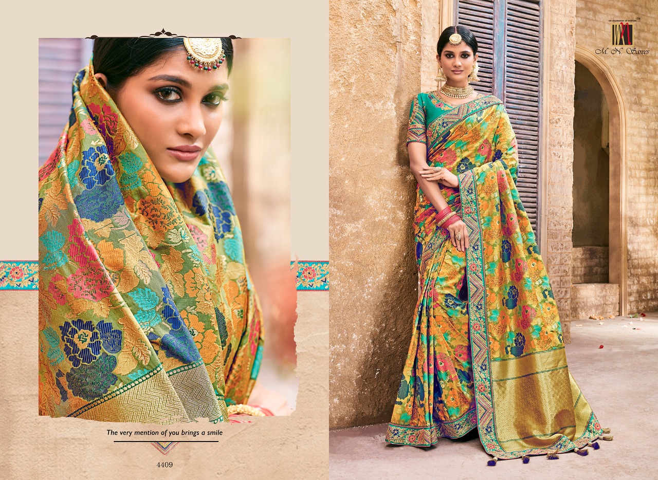 Resham Dhaga By M.n Sarees Indian Traditional Wear Collection Beautiful Stylish Fancy Colorful Party Wear & Occasional Wear Pure Silk Sarees At Wholesale Price