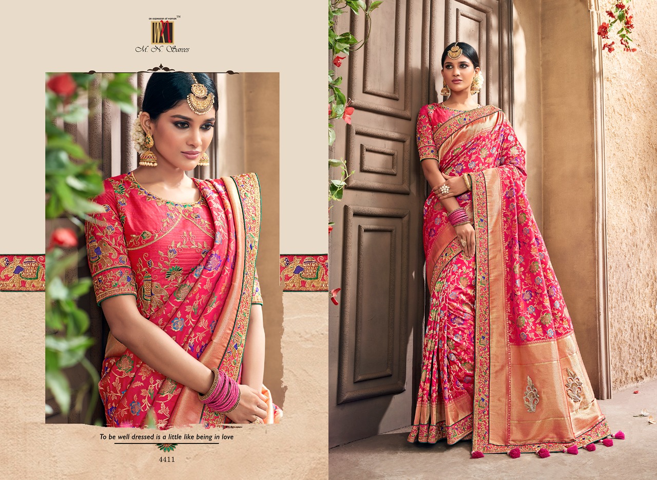 Resham Dhaga By M.n Sarees Indian Traditional Wear Collection Beautiful Stylish Fancy Colorful Party Wear & Occasional Wear Pure Silk Sarees At Wholesale Price