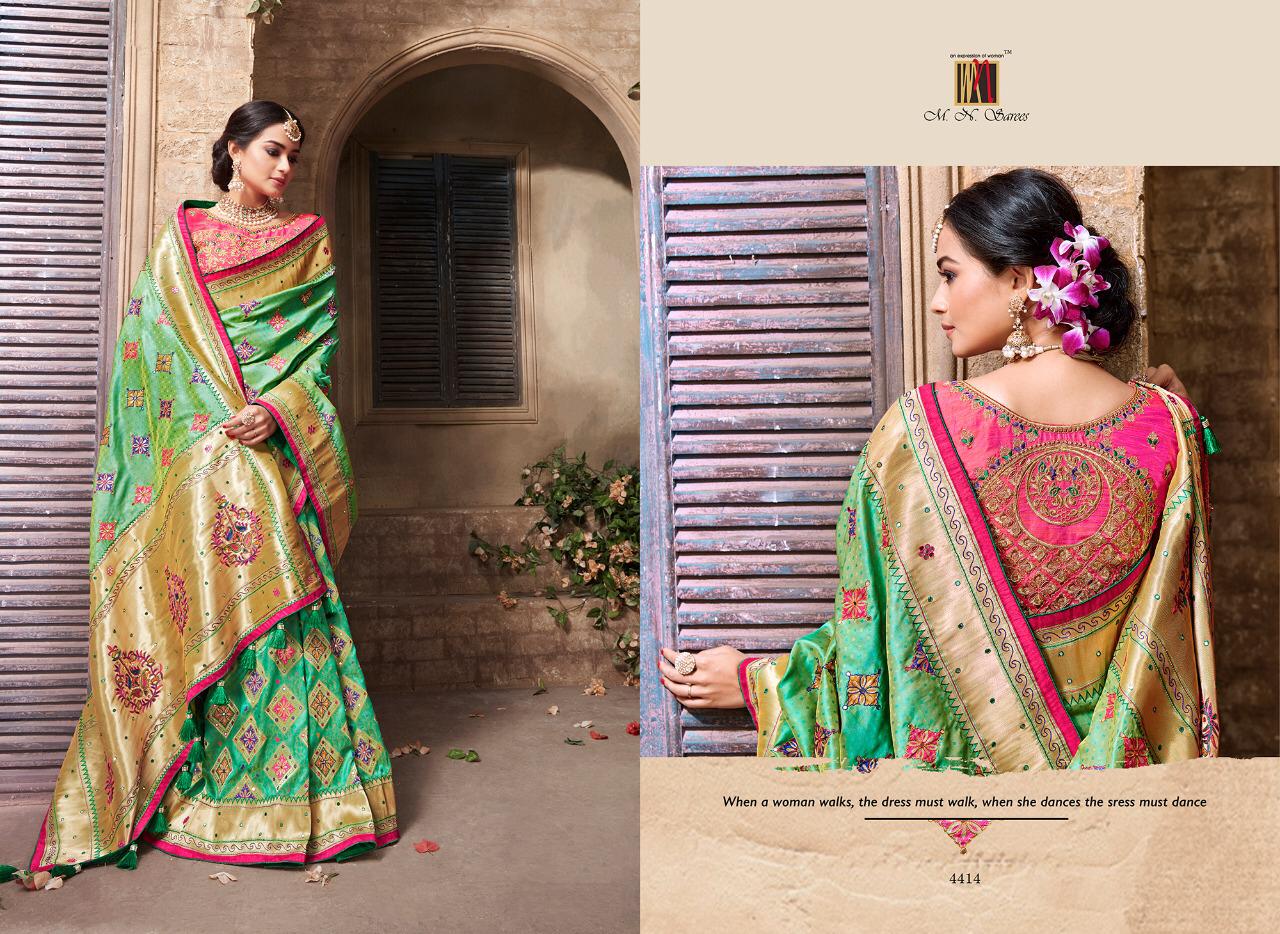 Resham Dhaga By M.n Sarees Indian Traditional Wear Collection Beautiful Stylish Fancy Colorful Party Wear & Occasional Wear Pure Silk Sarees At Wholesale Price