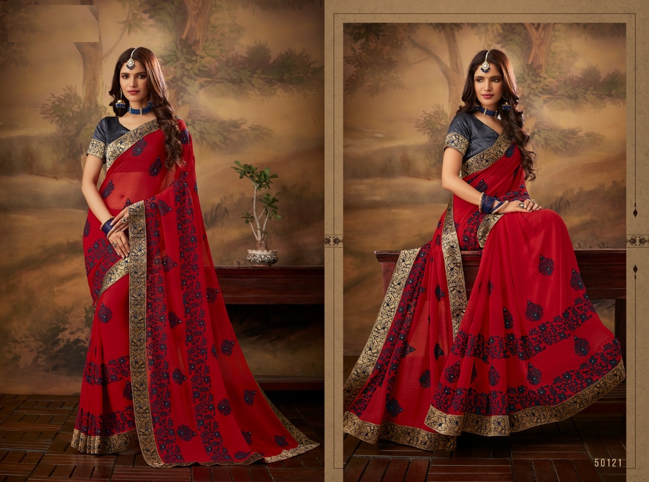 Reshmi Chiffon By Indian Women 50121 To 50130 Series Indian Traditional Wear Collection Beautiful Stylish Fancy Colorful Party Wear & Occasional Wear Chiffon Sarees At Wholesale Price