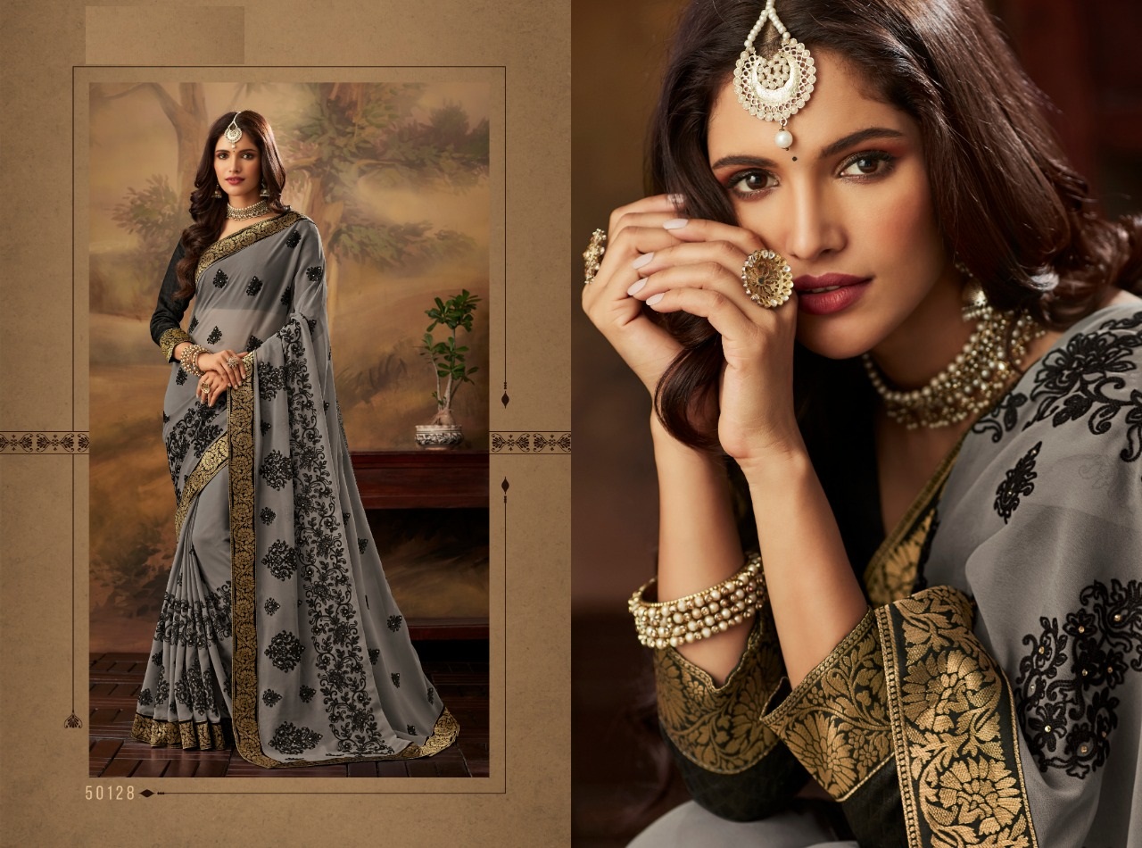 Reshmi Chiffon By Indian Women 50121 To 50130 Series Indian Traditional Wear Collection Beautiful Stylish Fancy Colorful Party Wear & Occasional Wear Chiffon Sarees At Wholesale Price