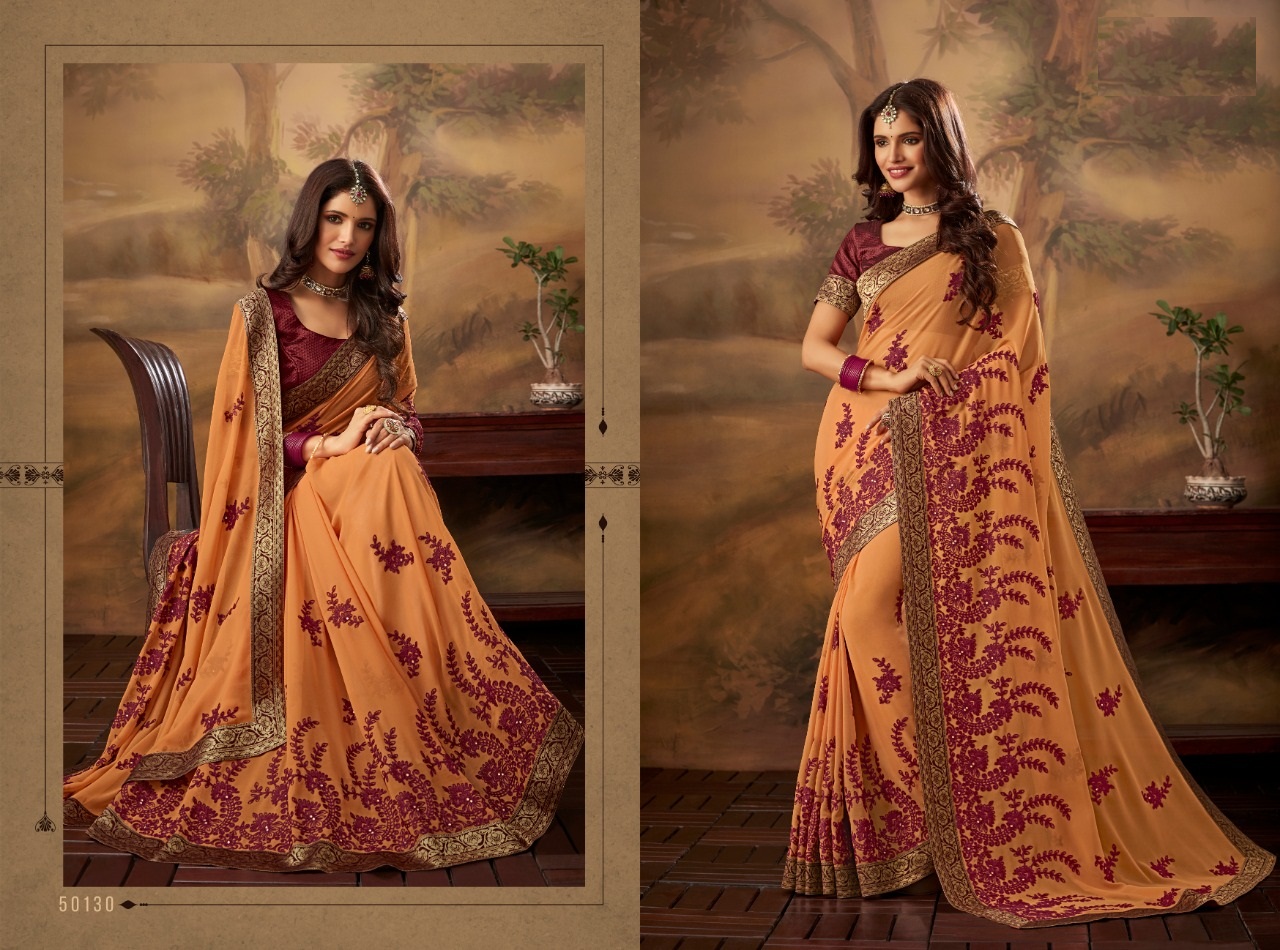 Reshmi Chiffon By Indian Women 50121 To 50130 Series Indian Traditional Wear Collection Beautiful Stylish Fancy Colorful Party Wear & Occasional Wear Chiffon Sarees At Wholesale Price
