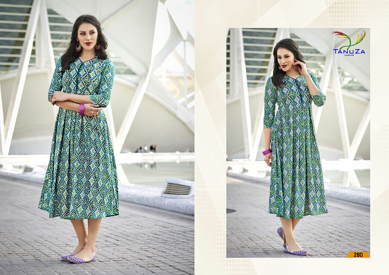 Reshmi By Tanuza Fashion 276 To 286 Series Beautiful Stylish Colorful Fancy Casual Wear & Ethnic Wear Collection Cotton/ Rayon/ Georgette Kurtis At Wholesale Price