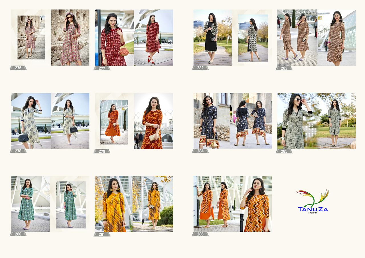 Reshmi By Tanuza Fashion 276 To 286 Series Beautiful Stylish Colorful Fancy Casual Wear & Ethnic Wear Collection Cotton/ Rayon/ Georgette Kurtis At Wholesale Price