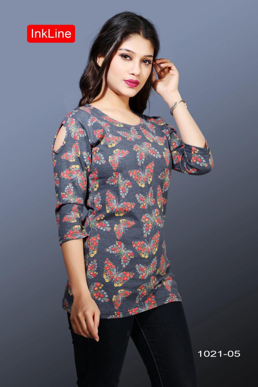 Retro Vol-44 By Inkline Beautiful Stylish Colorful Fancy Party Wear & Ethnic Wear & Ready To Wear Cotton Lycra/mate Lycra Kurtis At Wholesale Price