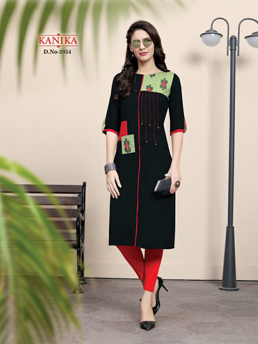Rich Look Vol-7 By Kanika 2051 To 2056 Series Designer Beautiful Stylish Colorful Fancy Ready To Wear & Casual Wear & Ethnic Wear Heavy Rayon Printed Kurtis At Wholesale Price