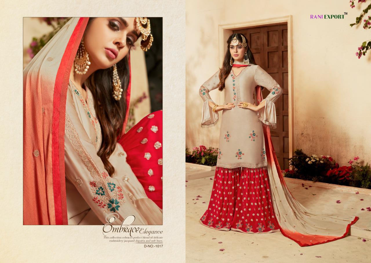 Right Choice Vol-3 By Rani Exports 1013 To 1017  Designer Pakistani Suits Beautiful Stylish Fancy Colorful Party Wear & Occasional Wear Satin Georgette Dolla  Silk Self Embroidery Dresses At Wholesale Price