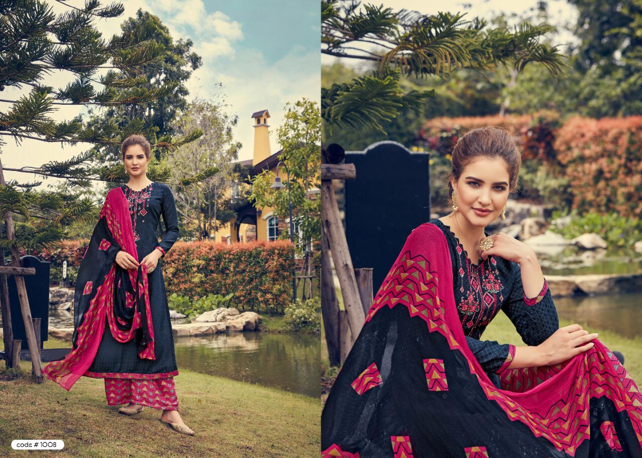 Rihana By Sumyra 1001 To 1010 Series Indian Traditional Wear Collection Beautiful Stylish Fancy Colorful Party Wear & Occasional Wear Pure Pashmani Printed With Self Embroidery Dresses At Wholesale Price