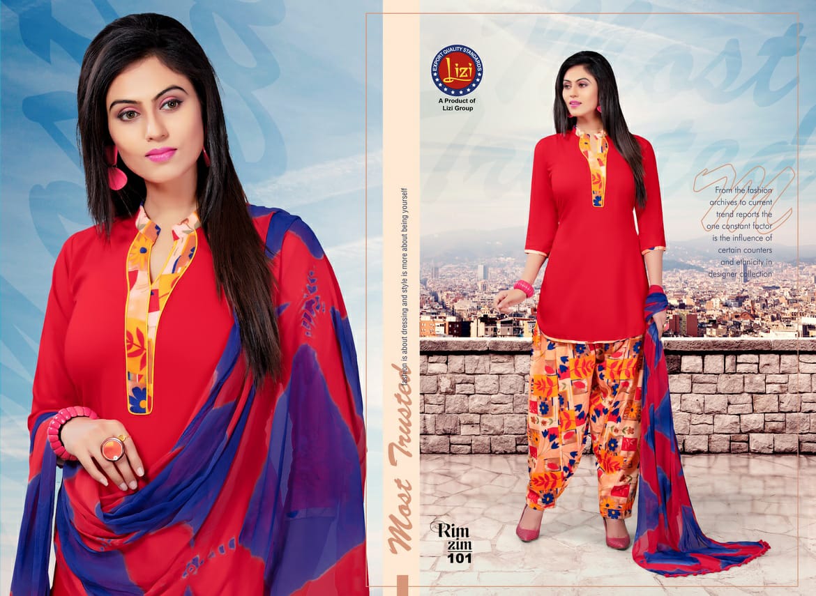 Rim Zim By Lizi 101 To 108 Series Beautiful Suits Stylish Colorful Fancy Casual Wear & Ethnic Wear Heavy Rayon Printed Dresses At Wholesale Price