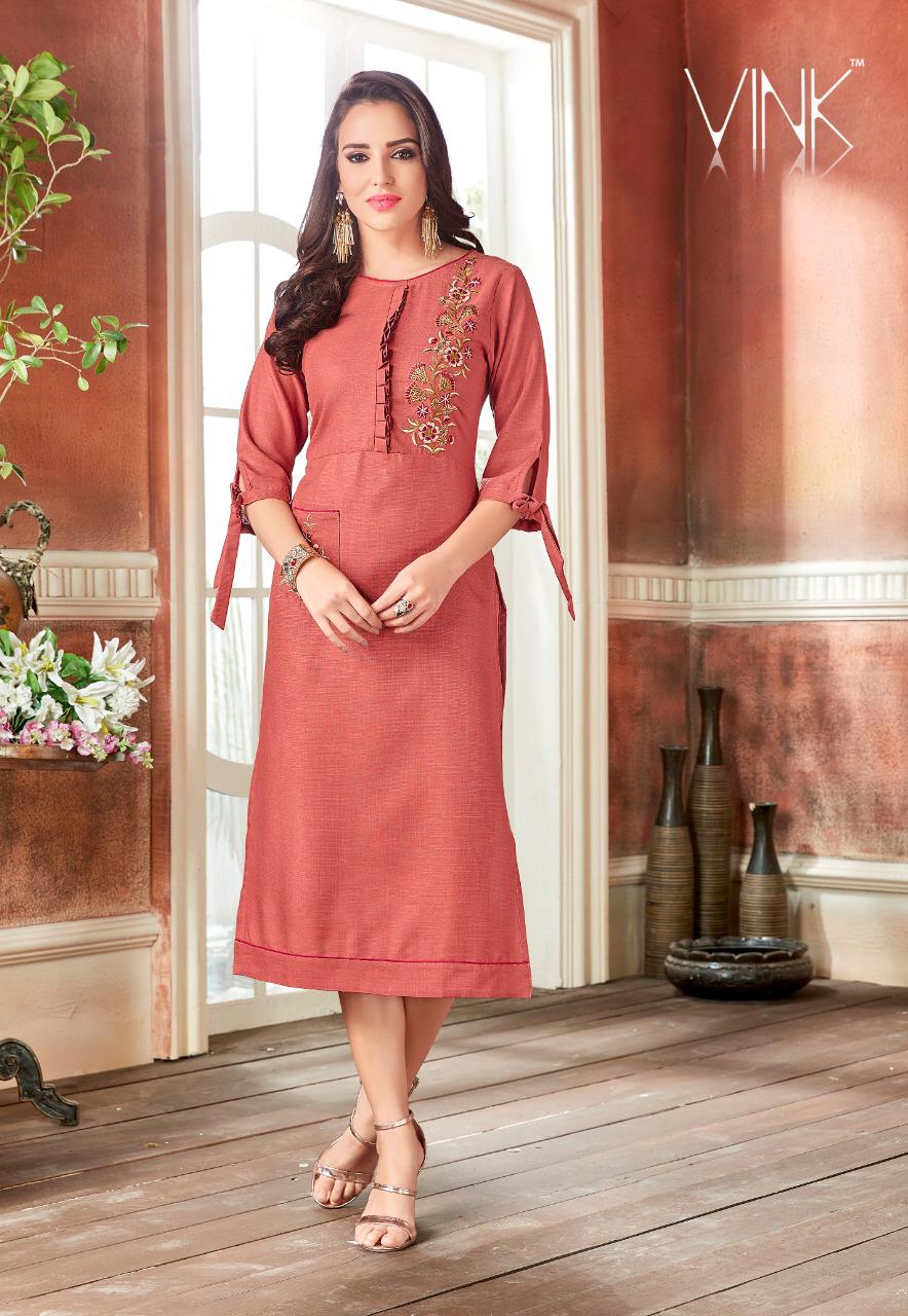 Rio By Vink 391 To 400 Series Beautiful Colorful Stylish Fancy Casual Wear & Ethnic Wear & Ready To Wear Linen Cotton Printed Kurtis At Wholesale Price