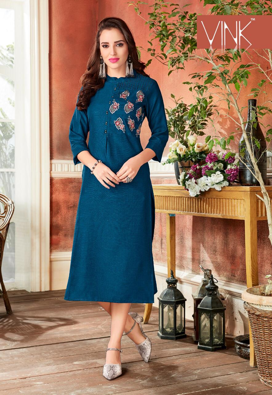 Rio By Vink 391 To 400 Series Beautiful Colorful Stylish Fancy Casual Wear & Ethnic Wear & Ready To Wear Linen Cotton Printed Kurtis At Wholesale Price