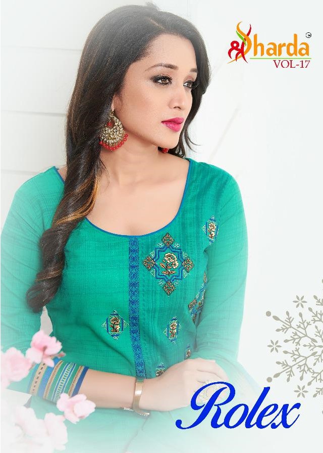 Rolex Vol-17 By Sharda 17001 To 17007 Series Beautiful Suits Stylish Fancy Colorful Casual Wear & Ethnic Wear Pure Lawn Digital Printed Dresses At Wholesale Price