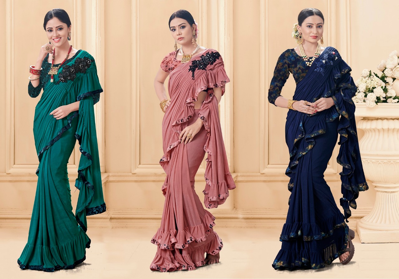 Rolex By Saroj Saree 01 To 06 Series Indian Traditional Wear Collection Beautiful Stylish Fancy Colorful Party Wear & Occasional Wear Heavy Lycrea With Brooch Pallu Sarees At Wholesale Price