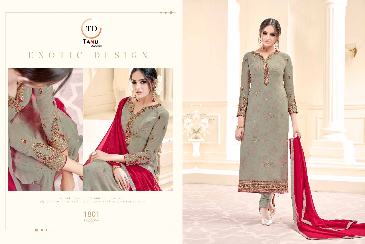 Rolex By Tanu Designer 1801 To 1808 Series Beautiful Stylish Fancy Colorful Party Wear & Occasional Wear Pure Blooming Georgette Dresses At Wholesale Price