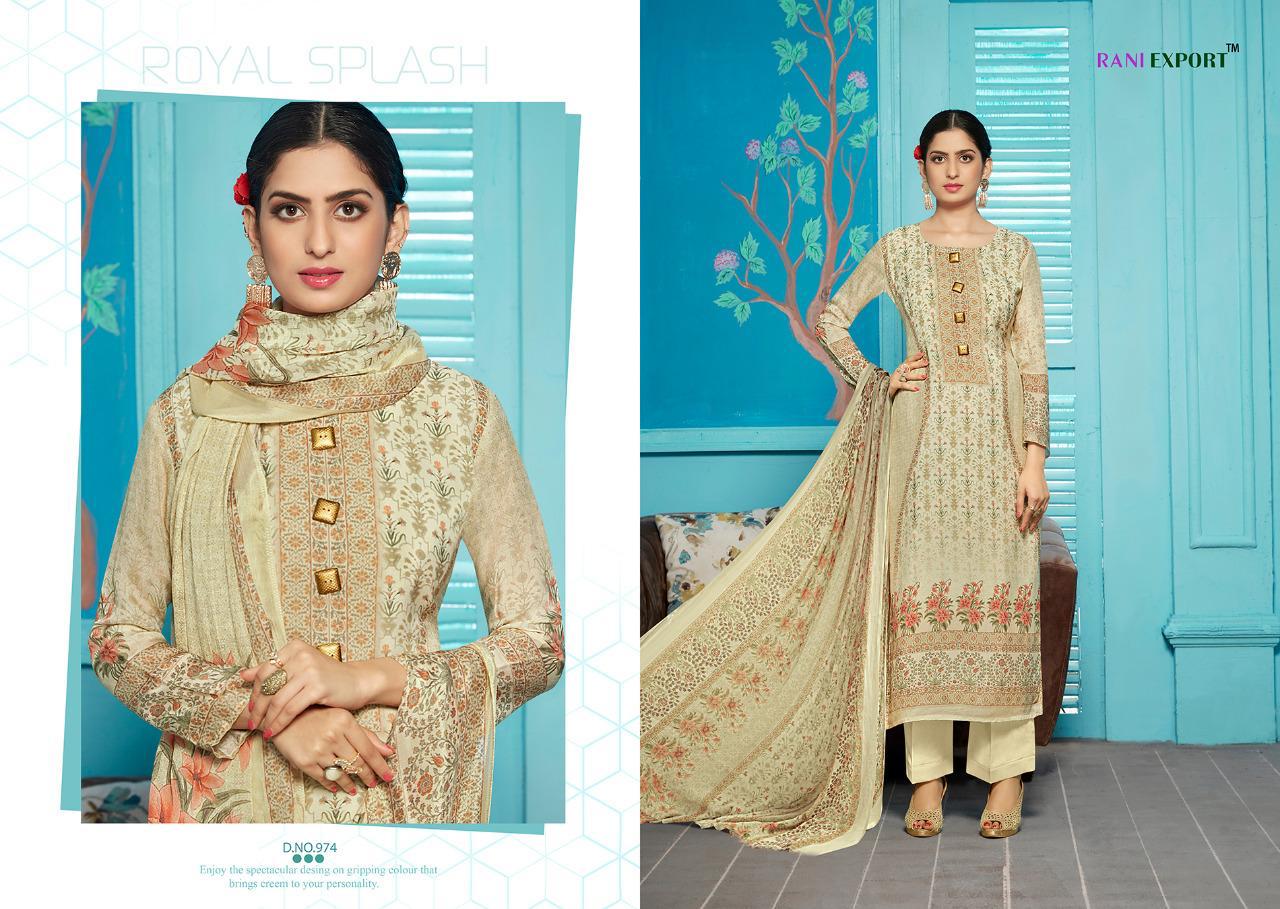 Roman By Rani Exports 968 To 975 Series Beautiful Pakistani Suits Colorful Stylish Fancy Casual Wear & Ethnic Wear Glaze Cotton Digital Style Print Elegant Buttons  Dresses At Wholesale Price